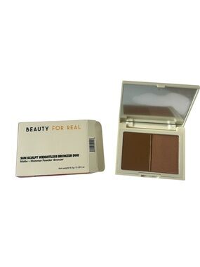 BEAUTY FOR REAL Sun Sculpt Weightless Bronzer Duo in Good Day Sunshine